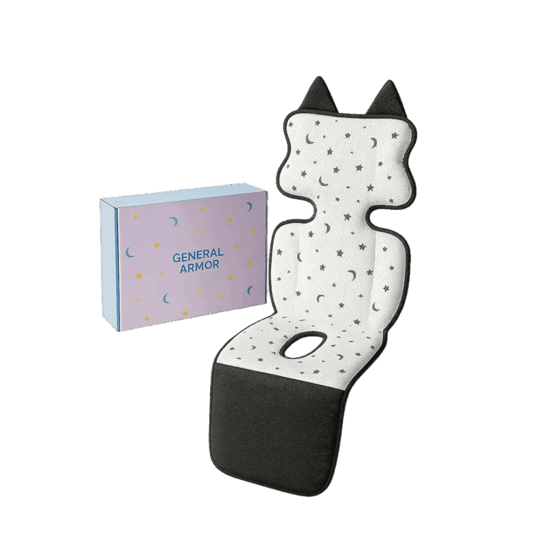 ひんやりベビーカーシート - キャット